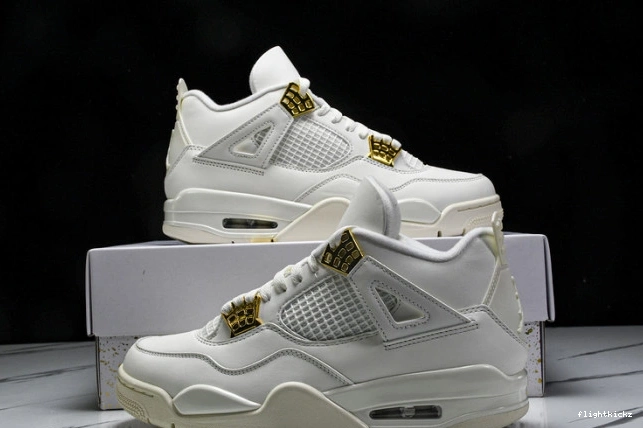 4 Retro Jordan Gold AQ9129-170 Metallic 0907